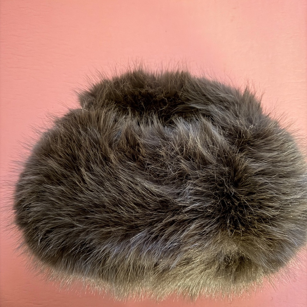 NWT Topshop Brown Faux Fur Shoulder Mini Purse